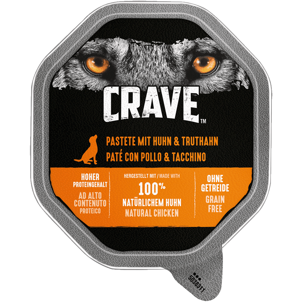 CRAVE™ Hund Schale Pastete mit Huhn und Truthahn 150g - 1
