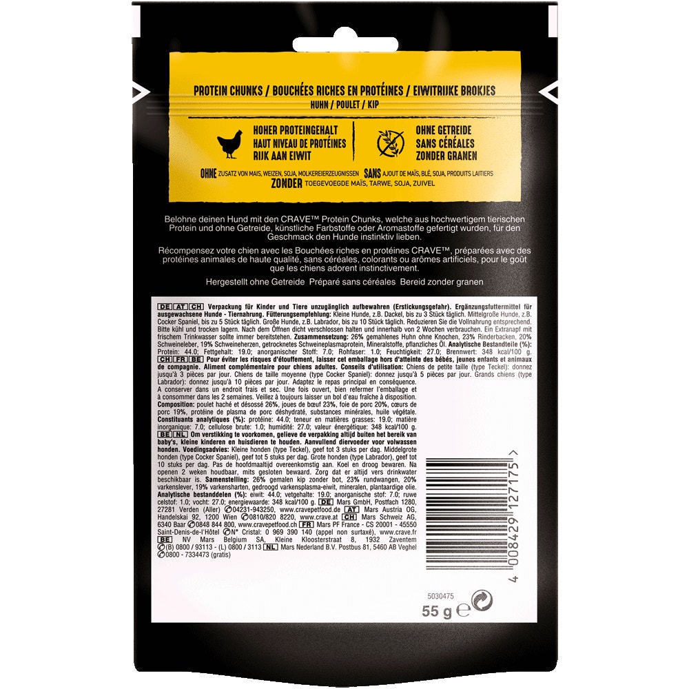 CRAVE™ Protein Chunks, Huhn, 55g - 2
